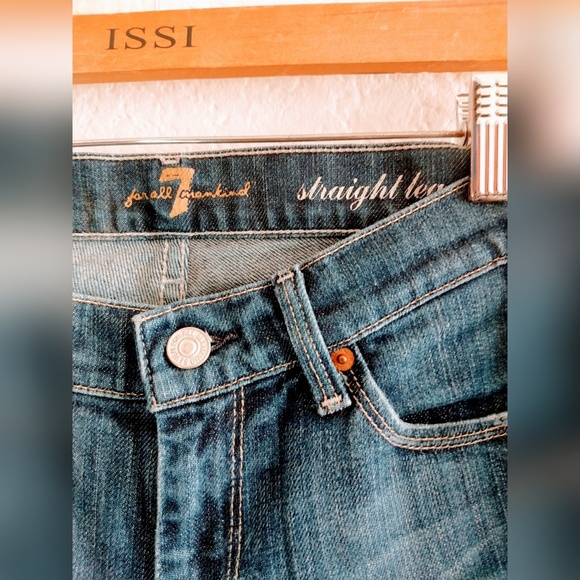 7 for all Mankind Straight Leg Jeans Size 25 - Picture 2 of 5